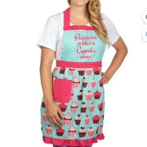 PANTRY ICE CUPCAKE “HAPINESS IS ONLY A CUPCAKE AWAY” APRON